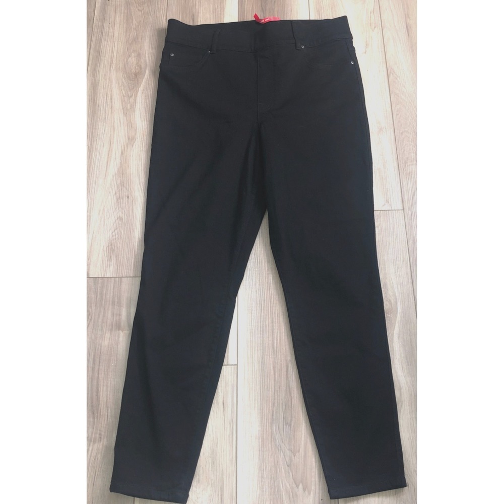 SPANX 20278T Women's Black Ankle Skinny Jeans Plus Size 1X Tall High Rise Stretc